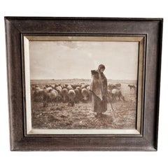Used Framed Print of Workers in Field