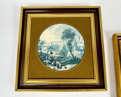 Framed Prints Vintage Style Rural Scenes Seasons Wall Art Set 2, France, 1950s