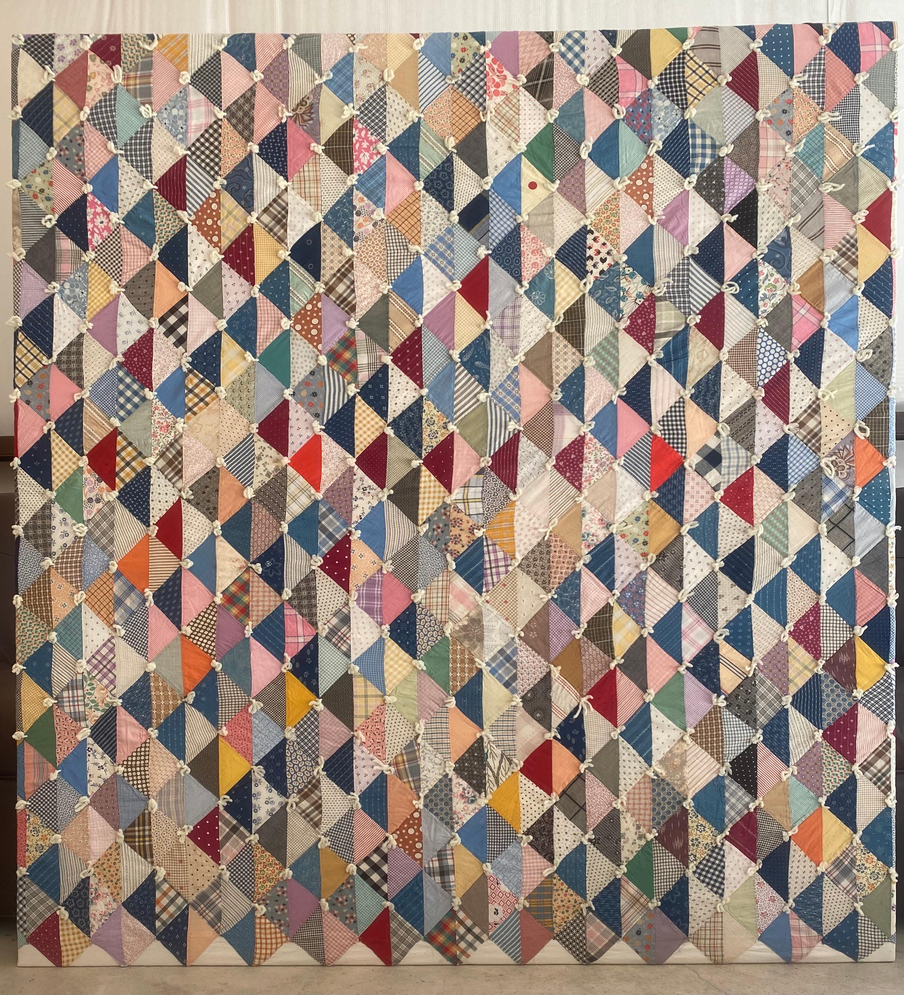 Framed Quilt circa 1950s im Zustand „Gut“ im Angebot in Round Top, TX