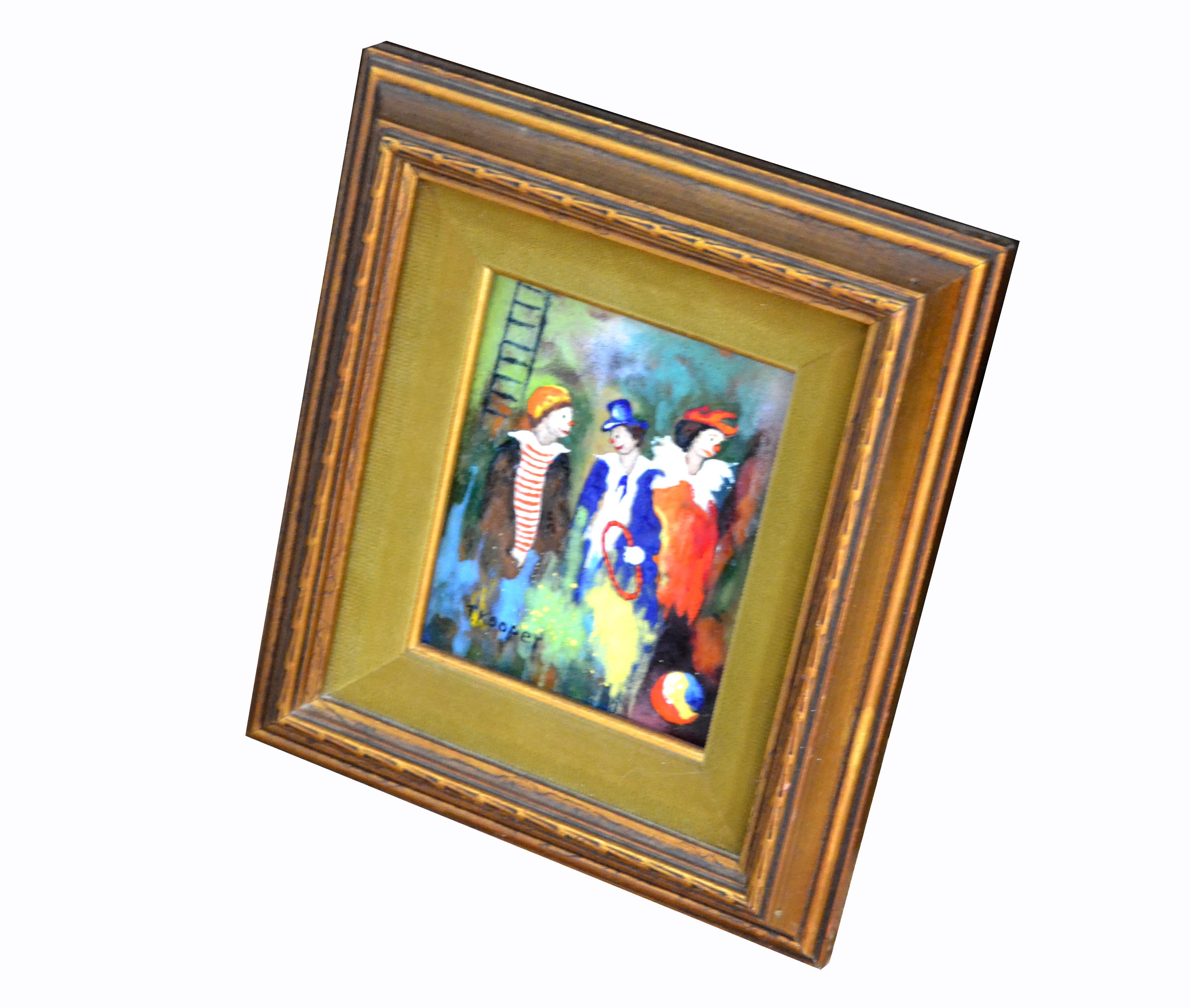 enamel on copper painting