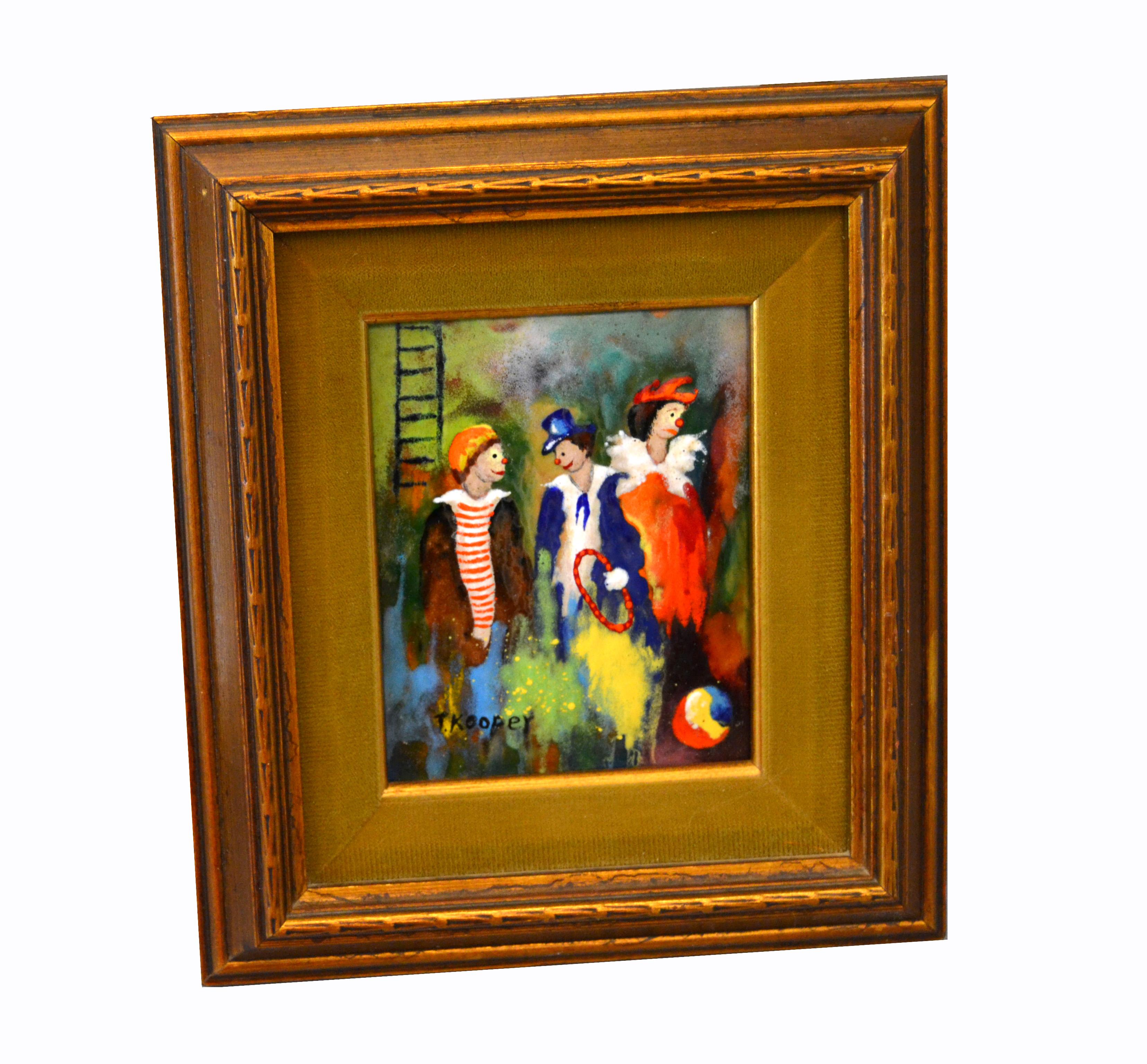 enamel on copper paintings