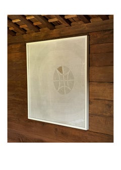 Framed Riga Gound from Nigeria With Tribal Motifs