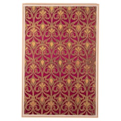Framed Russian Silk and Metallic Thread Brocade Panel, 19th Century