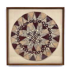 Framed Samoan Tapa Cloth