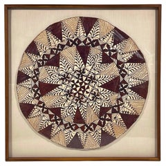 Framed Samoan Tapa Cloth
