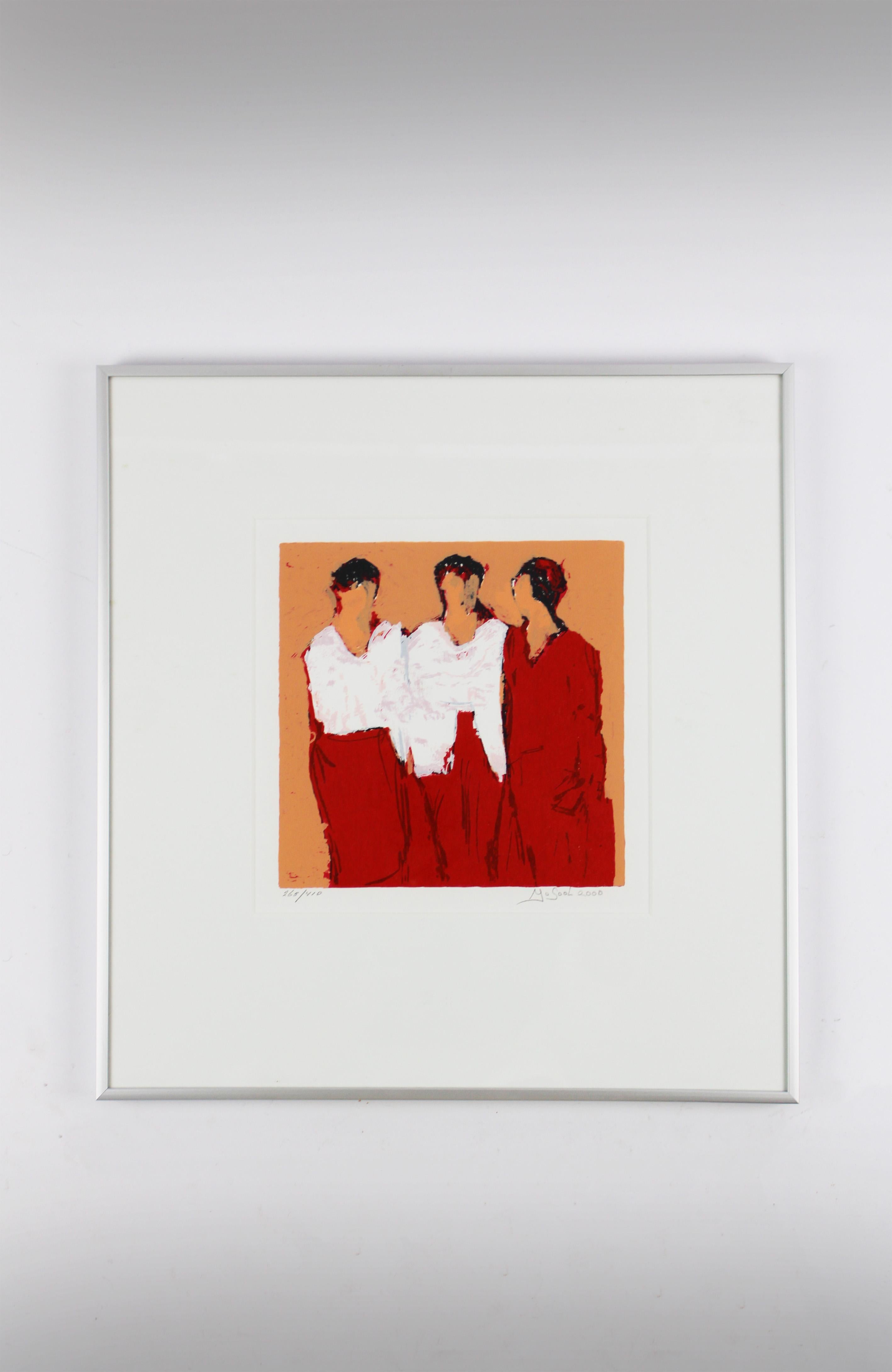 Modern Framed Screenprint José van Gool 