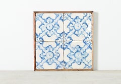 Framed Set of 18th Century Portuguese Tiles
