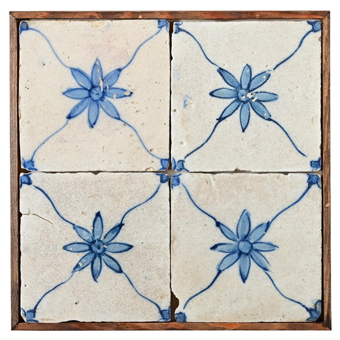 Framed Set of 18th Century Portuguese Tiles