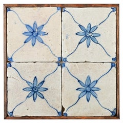 Antique Framed Set of 18th Century Portuguese Tiles