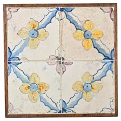 Antique Framed Set of 18th Century Portuguese Tiles