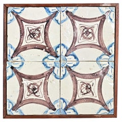 Framed Set of 18th Century Portuguese Tiles