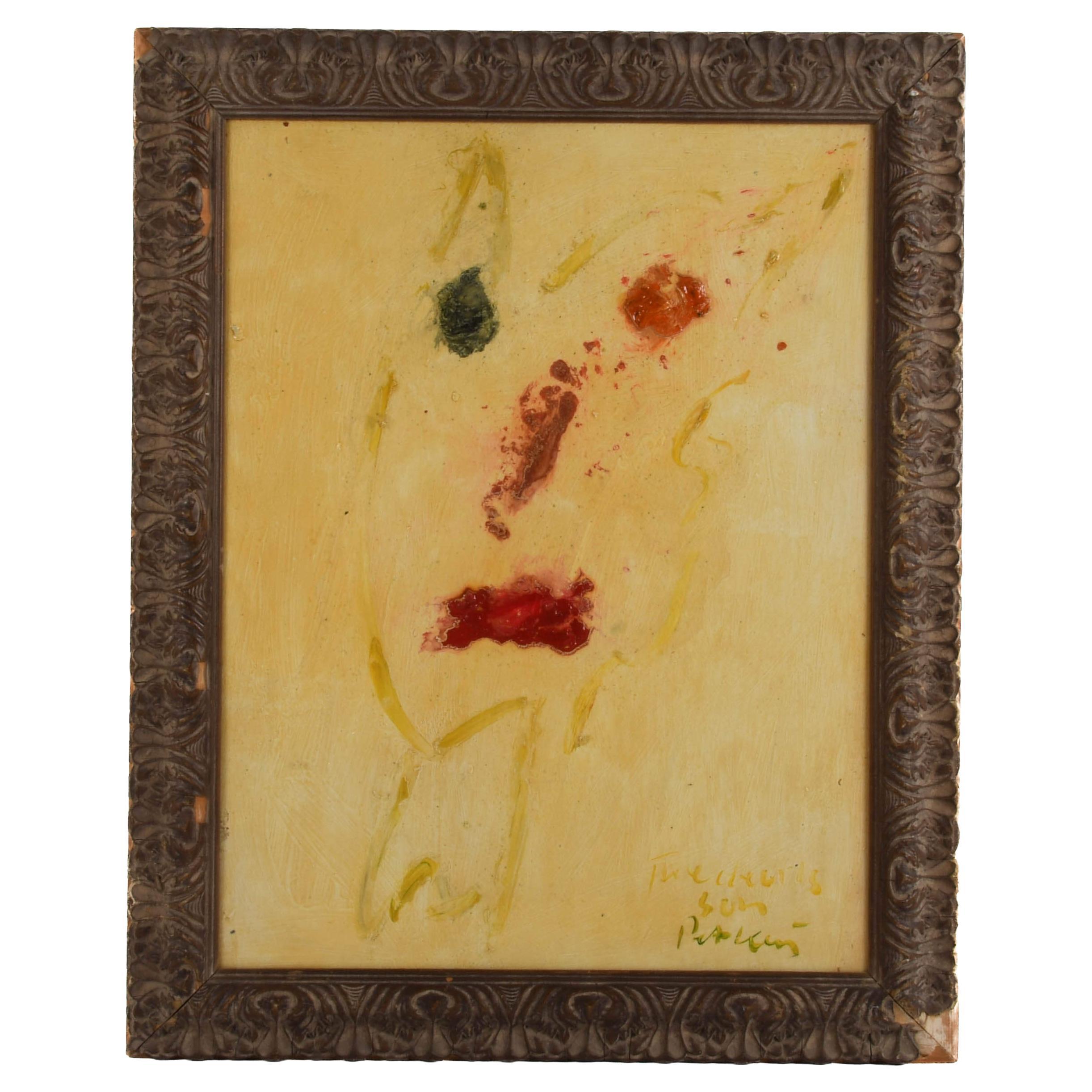 Framed Signed Peter Keil "The Devil's Son" Mixed Media on Masonite