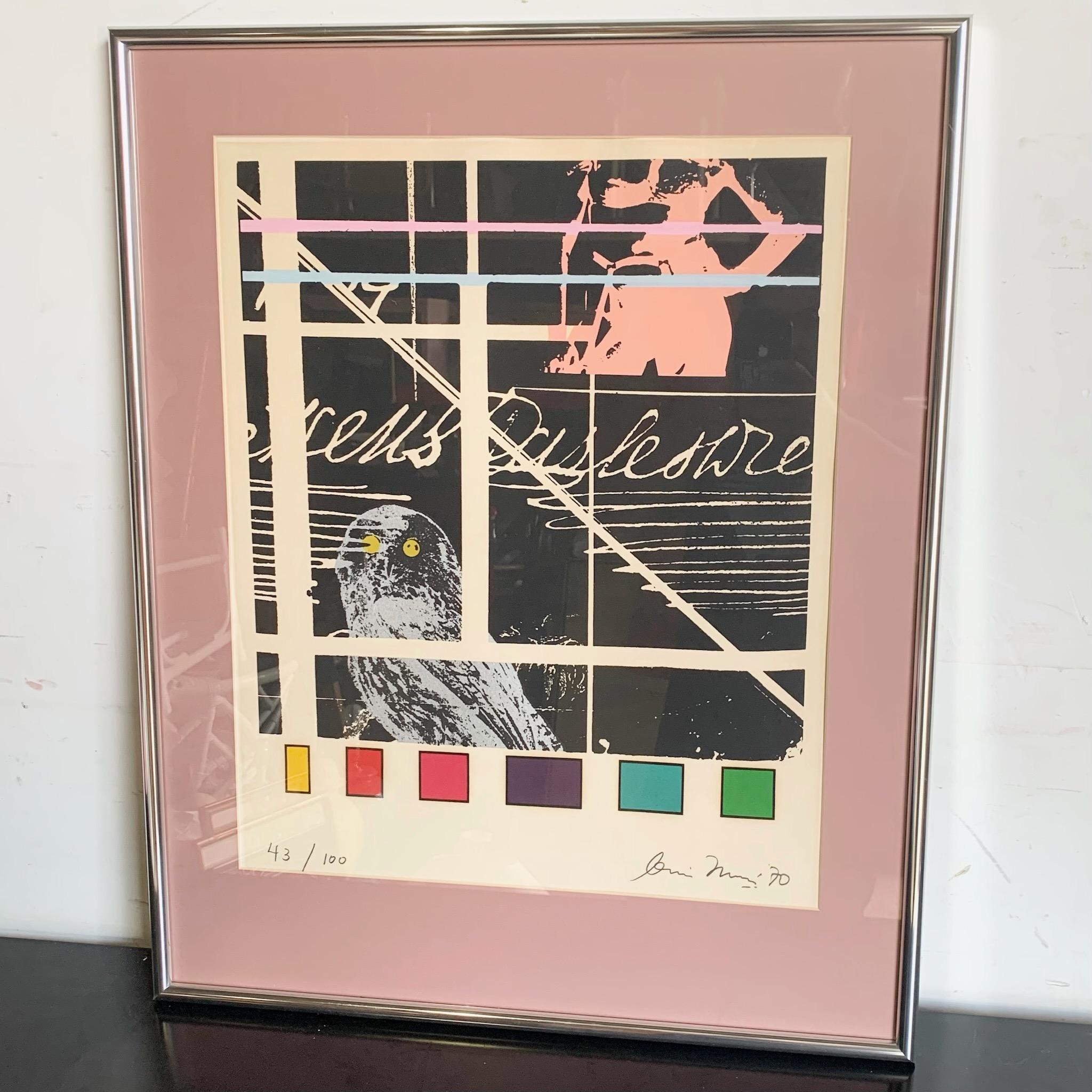 Elevate your art collection with this framed and signed print, 