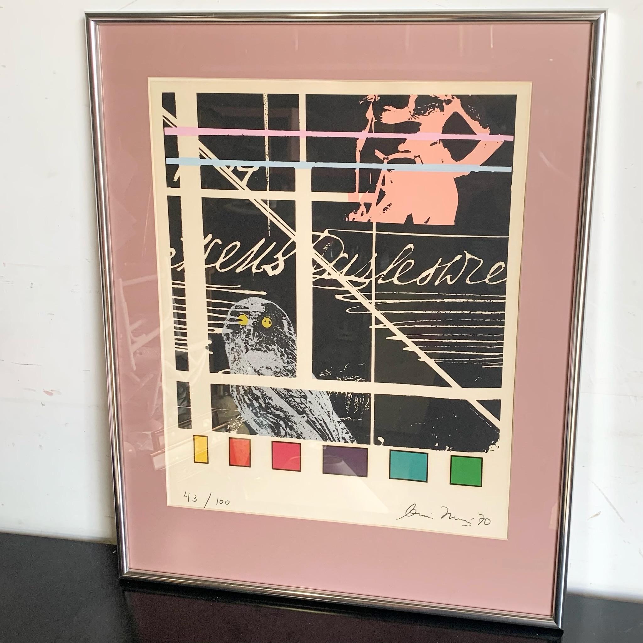Unknown Framed Signed Print Photo Copy Phase I, by Denis Masi 43/100 For Sale
