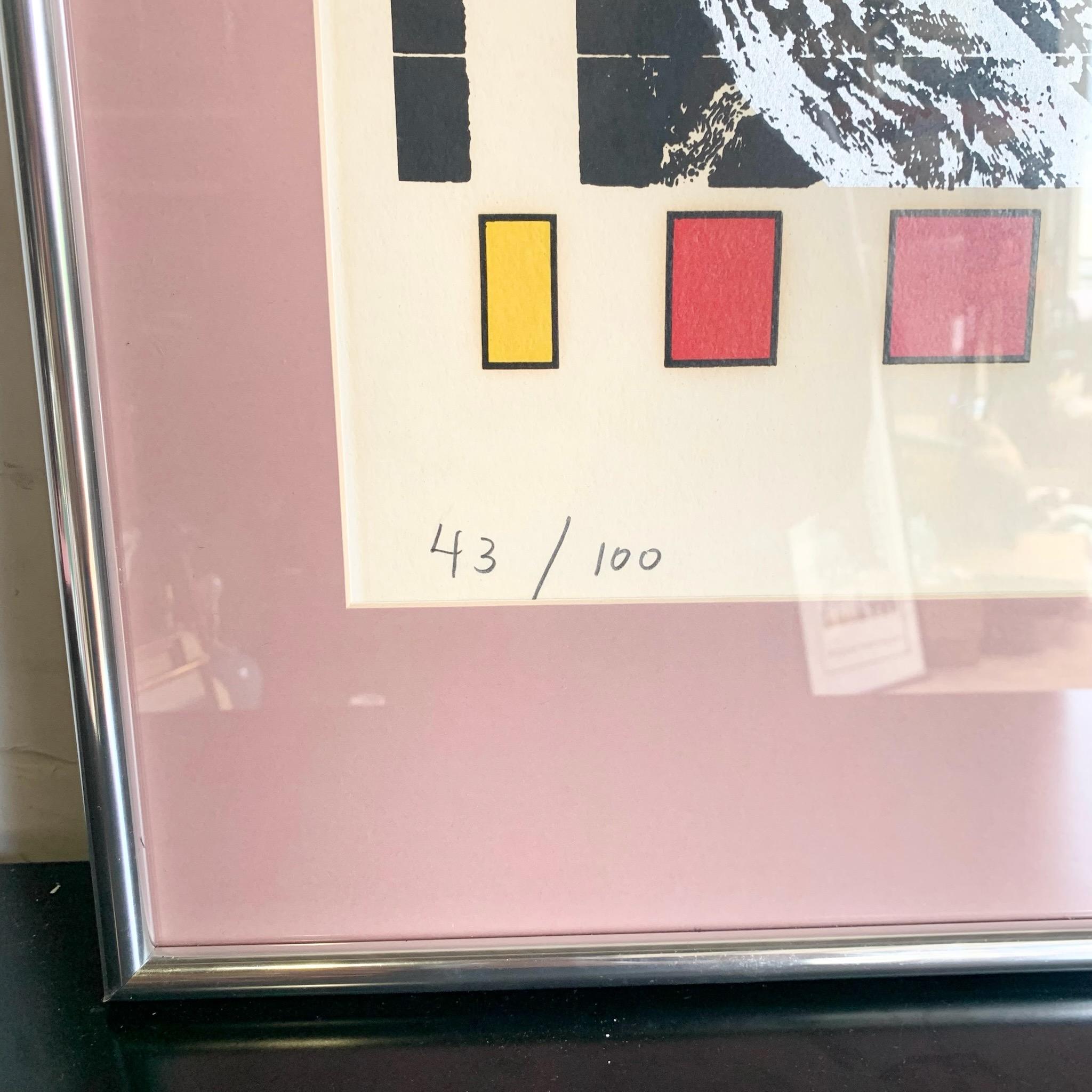 Framed Signed Print Photo Copy Phase I, by Denis Masi 43/100 In Good Condition For Sale In Delray Beach, FL