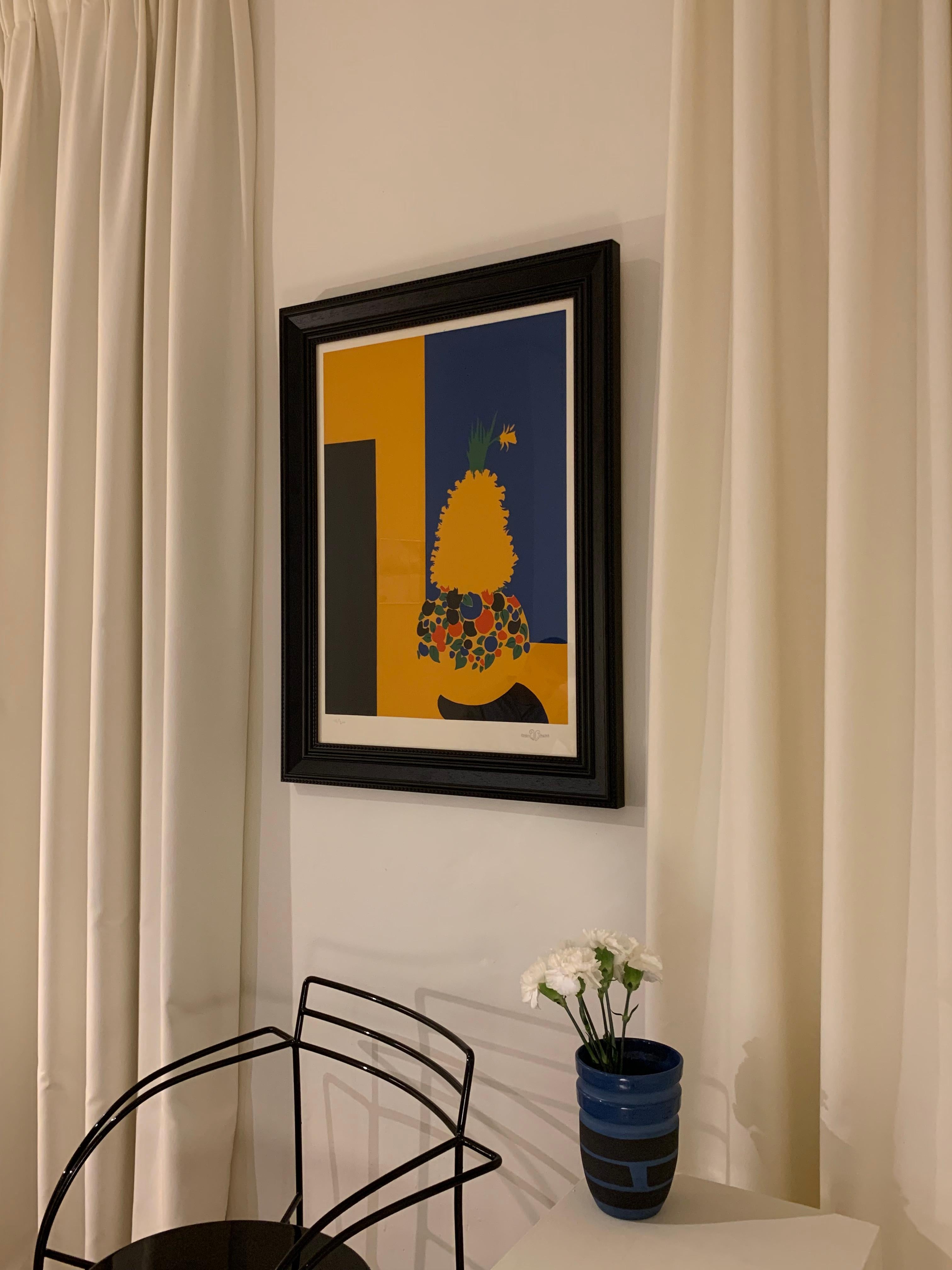 Serigrafía sobre papel enmarcada de Paloma Picasso, 1975 siglo XX en venta