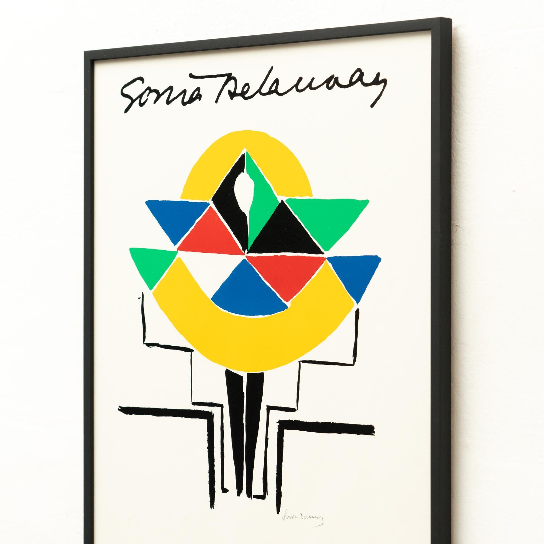 Framed Sonia Delaunay Lithography For Sale 3