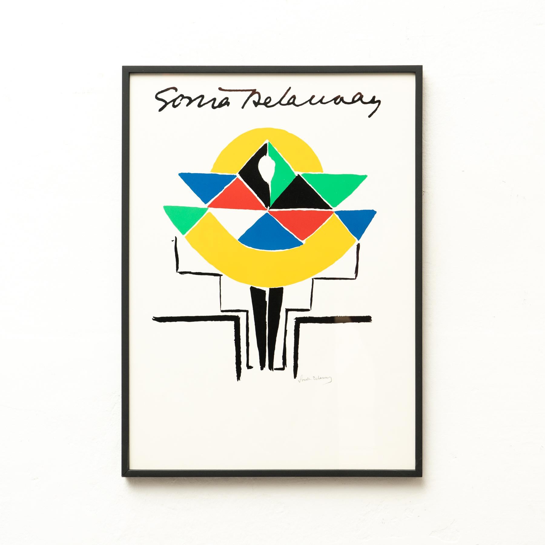 Gerahmte Sonia Delaunay Lithografie im Angebot 6