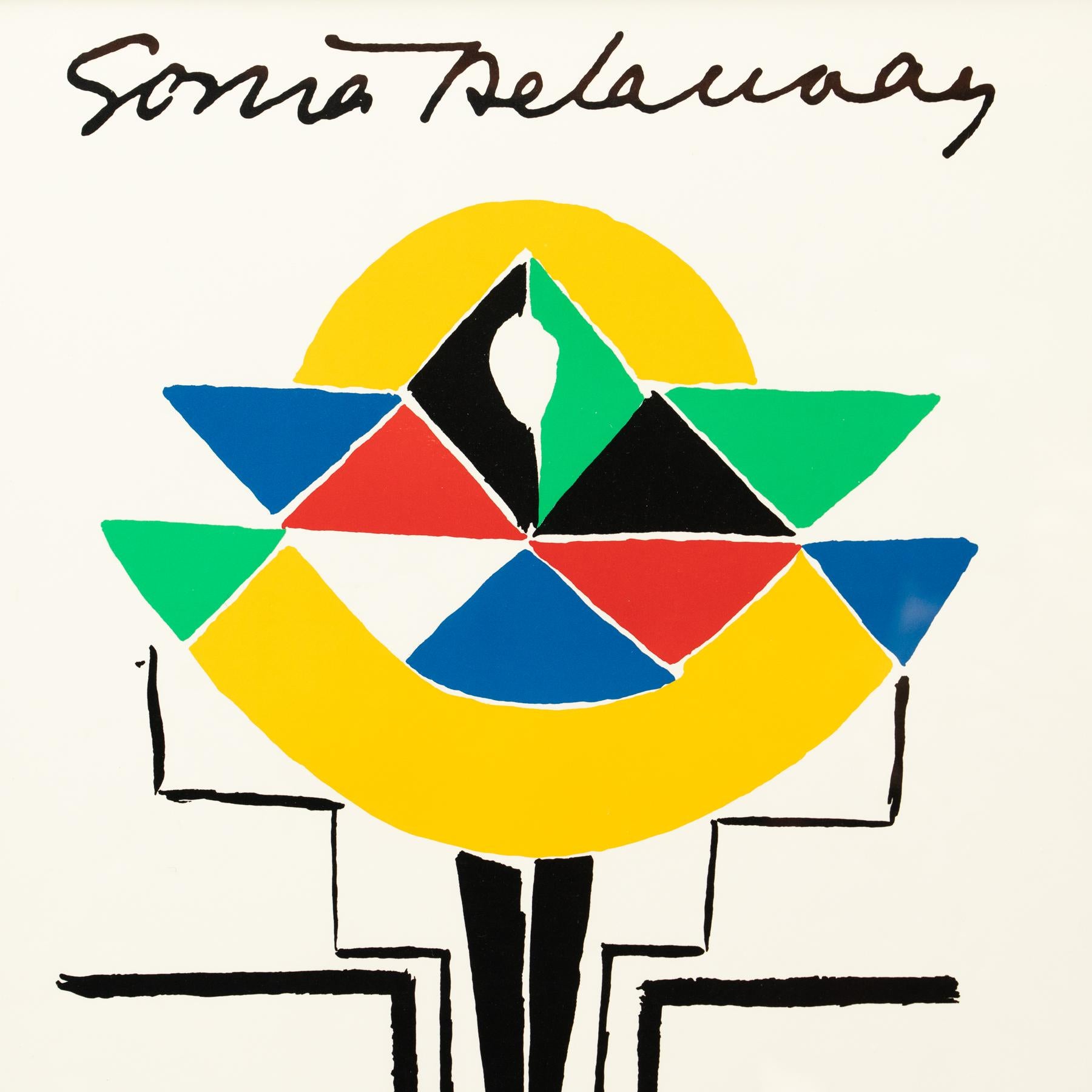 Framed Sonia Delaunay Lithography For Sale 7