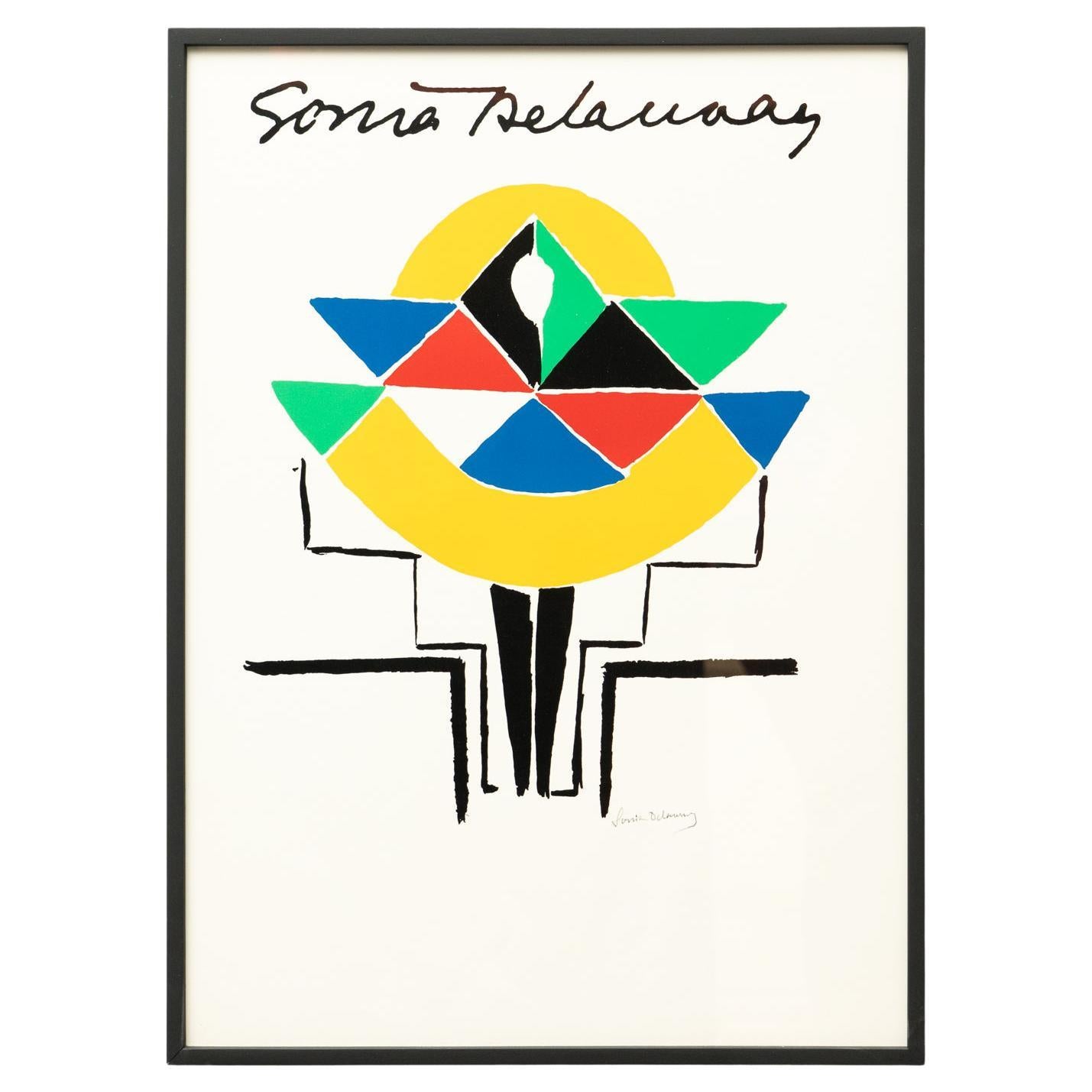 Framed Sonia Delaunay Lithography