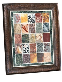Framed Specimen Marbles, Italian, circa 1880