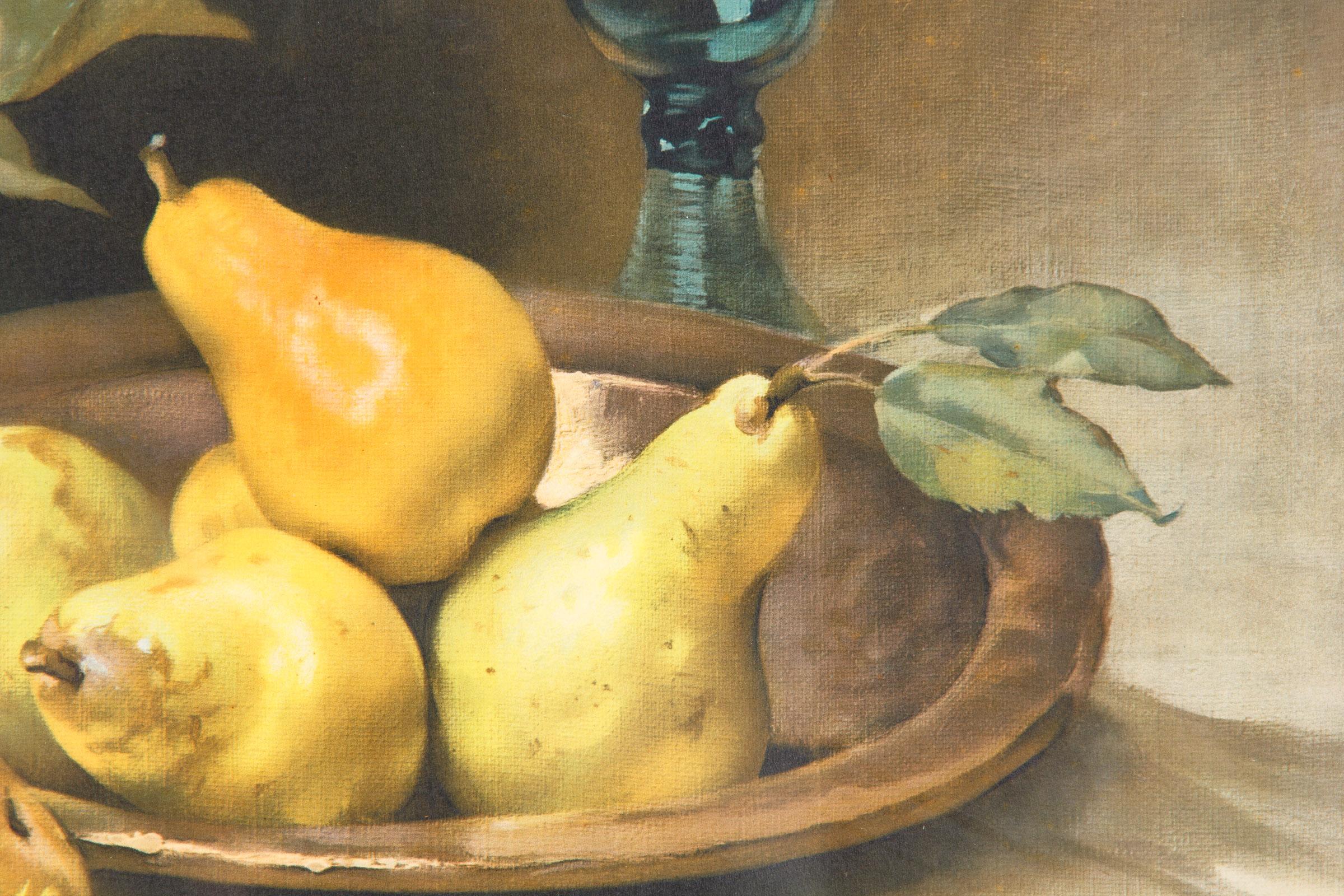 Gerahmter Stillleben-Farbdruck von Alexandre Francois Bonnardel, Frankreich, 1920er Jahre 4