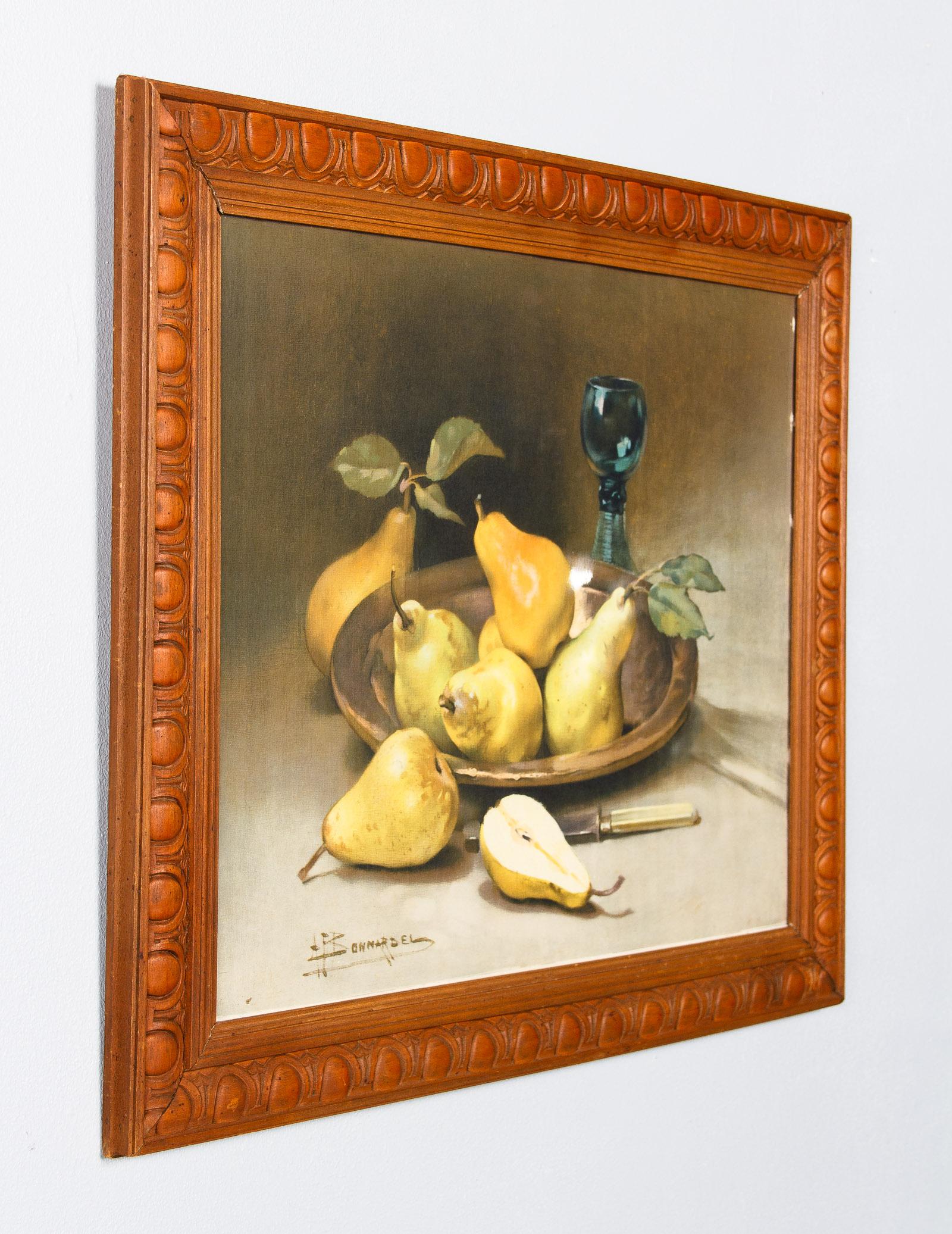 Gerahmter Stillleben-Farbdruck von Alexandre Francois Bonnardel, Frankreich, 1920er Jahre (Französische Provence)