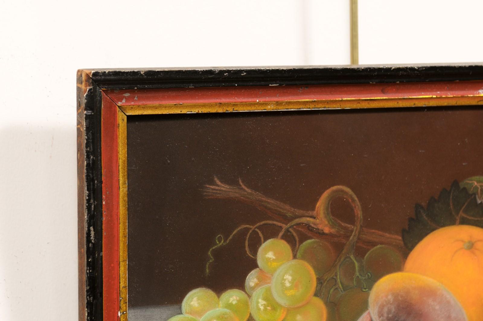 Framed Still Life of Fruit, 19th Century For Sale 8