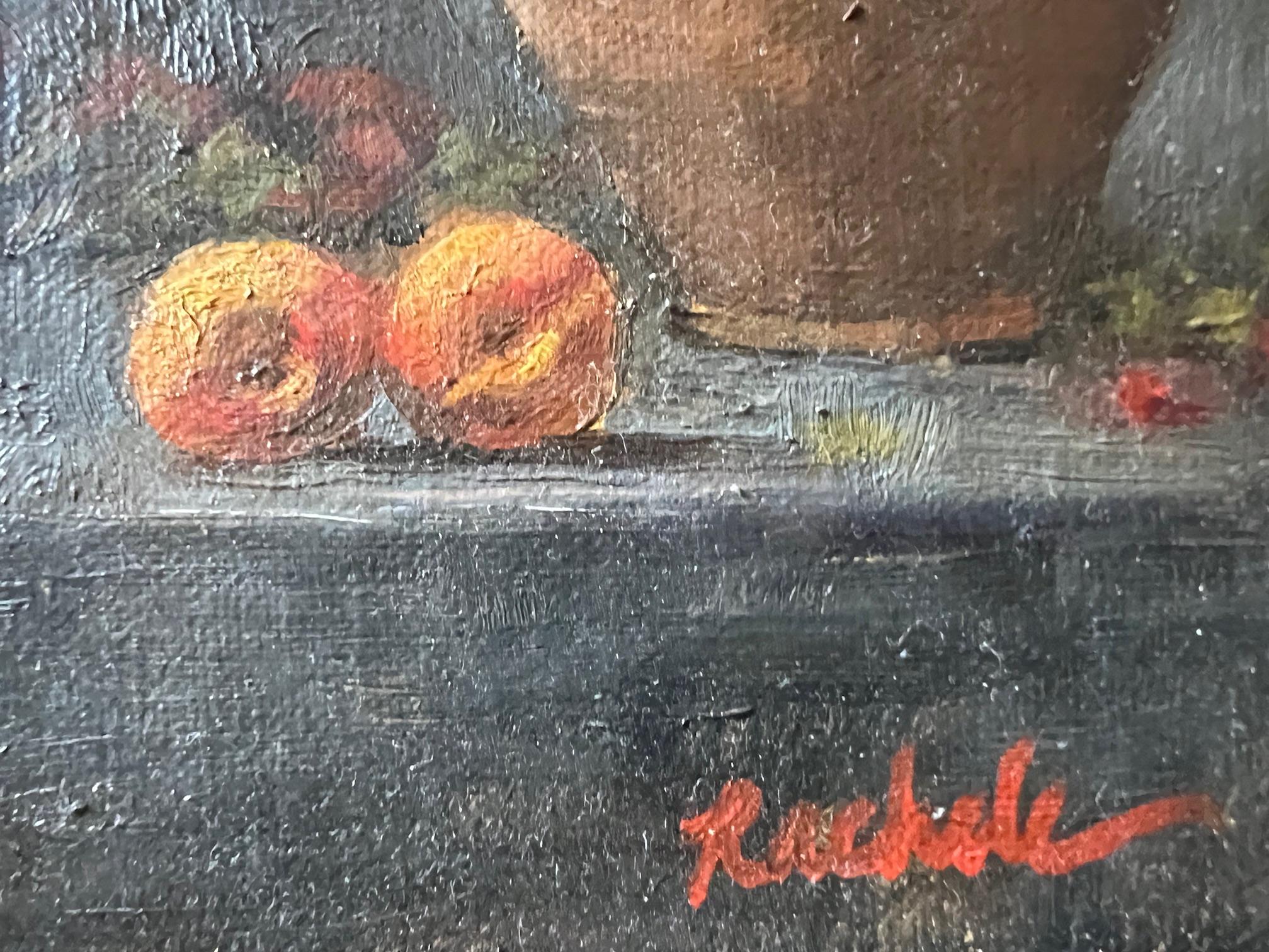 American Classical Framed Still Life Oil Painting by Rachele Nyssen, 21st Century For Sale