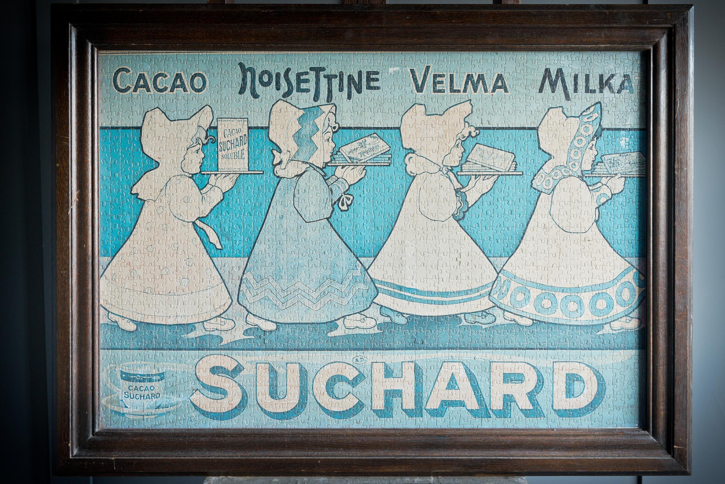 Framed Suchard Jigsaw In Good Condition For Sale In Alton, GB
