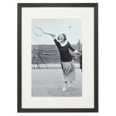 Framed Tennis Photograph, Forehand.