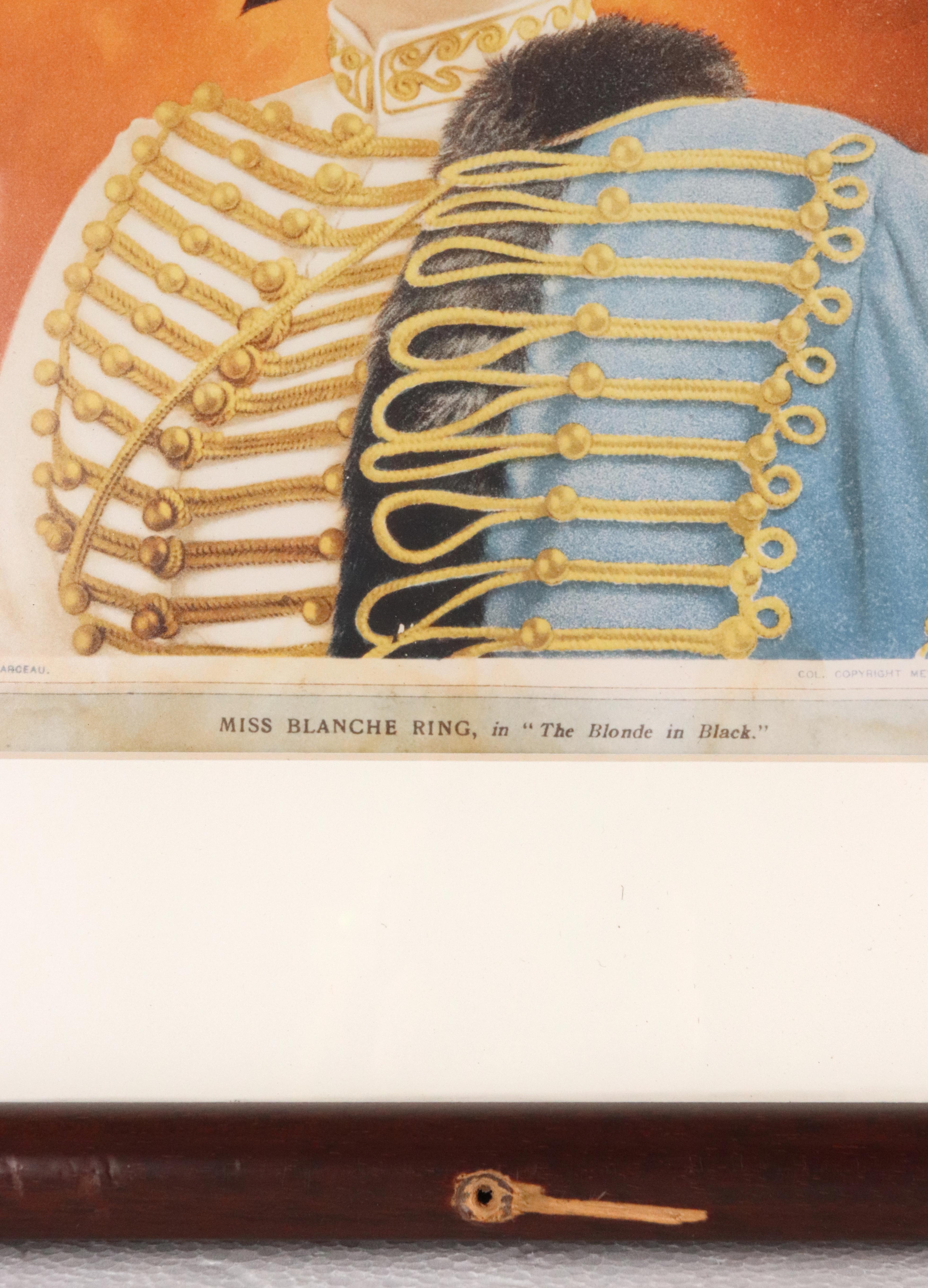 Framed The Theatre Magazine Miss Blanche Ring Cover For Sale 7