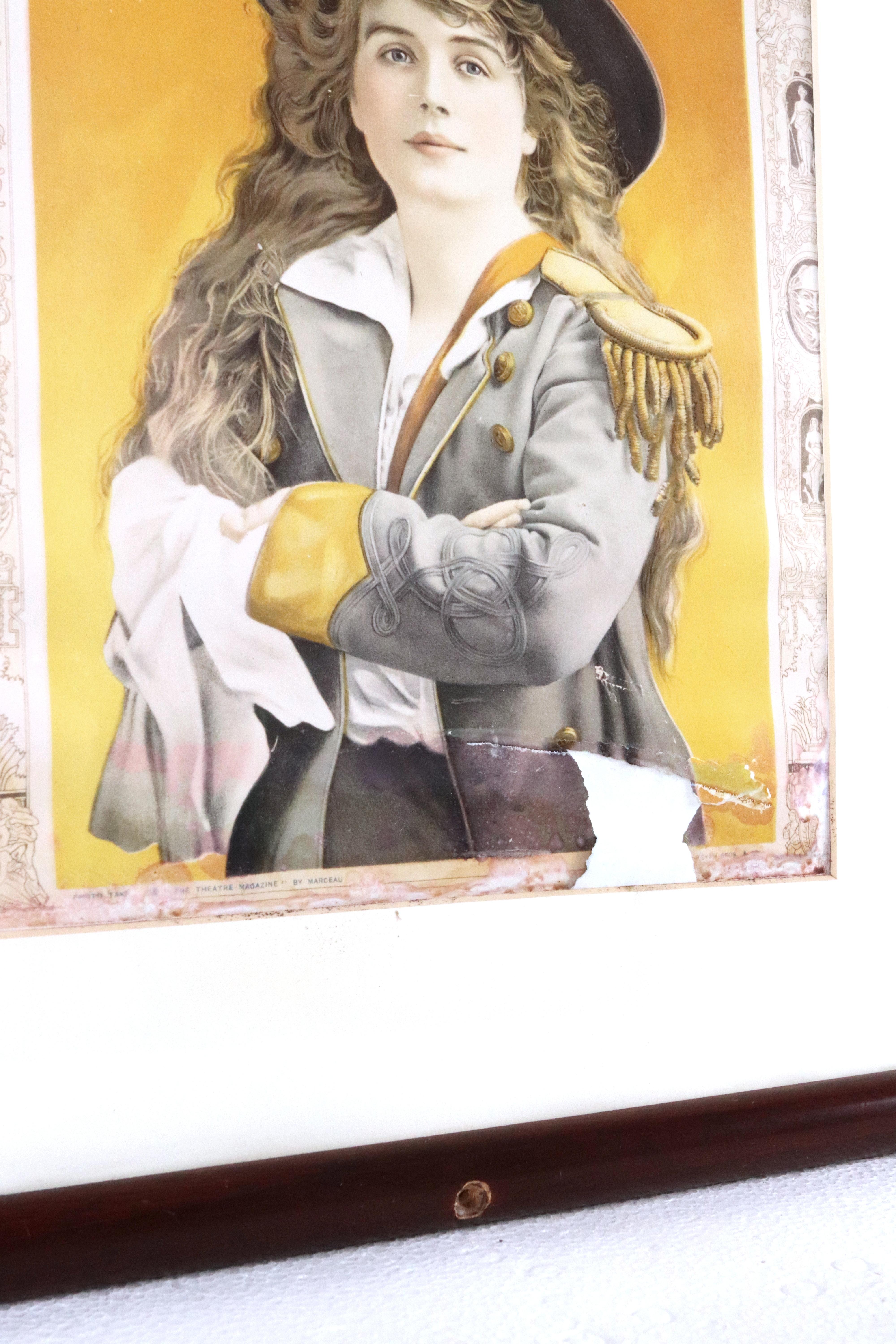 Framed The Theatre Sept 1903 Magazine Cover from Gallagher's Steakhouse in vendita 1
