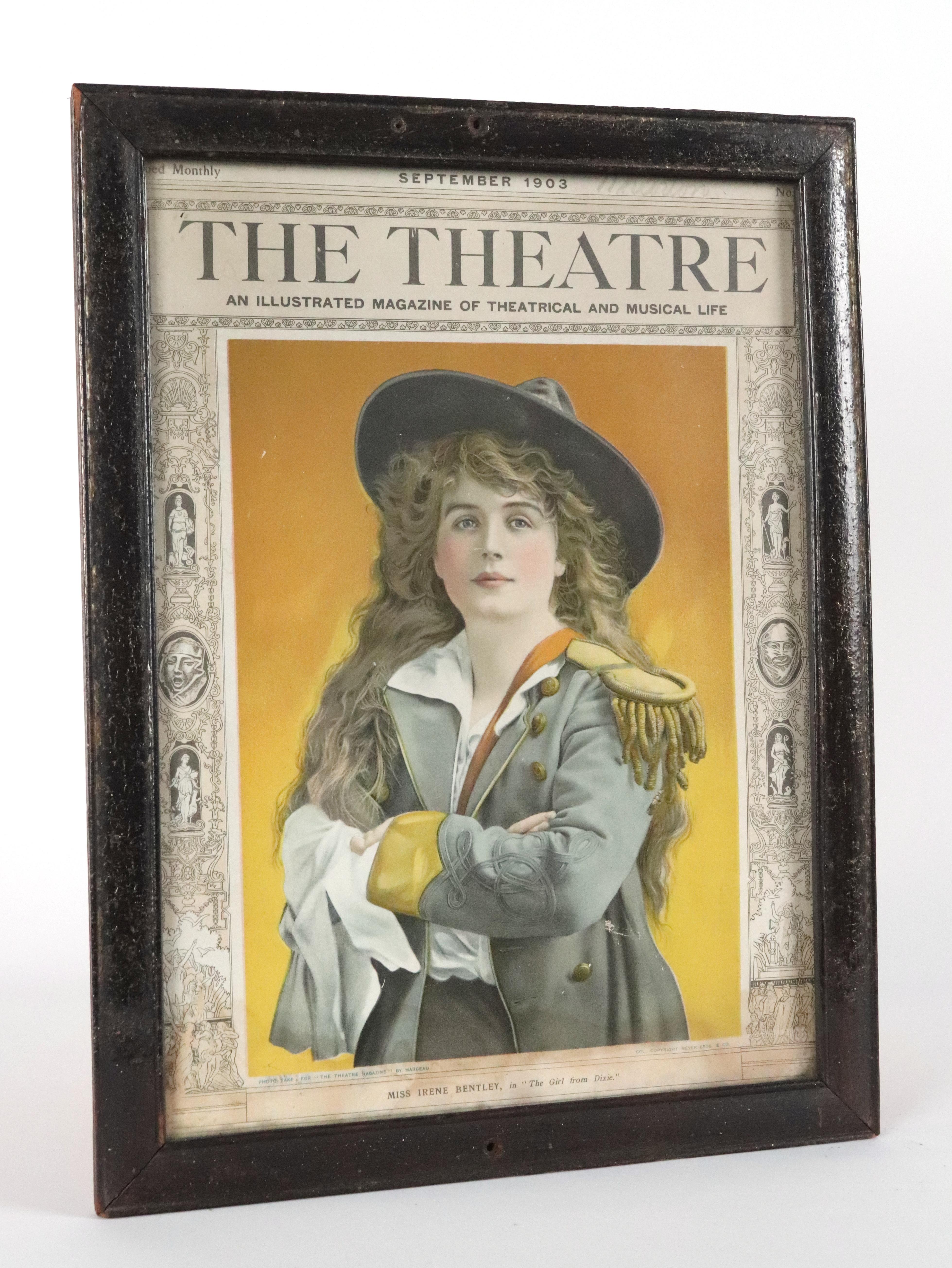 September 1903, Titelbild des The Theatre Magazine mit Miss Irene Bentley. 