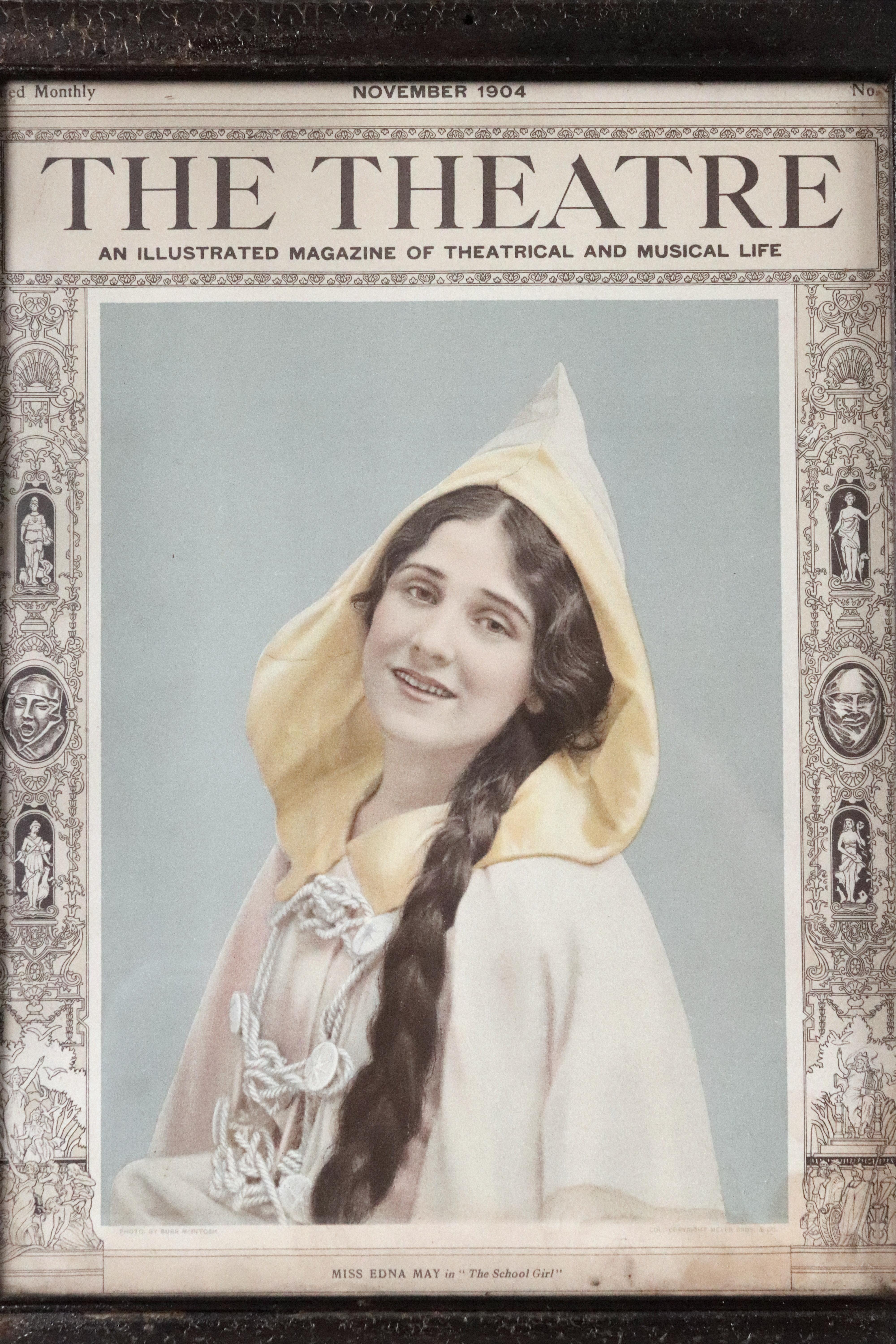 Gerahmt Das Theater September 1904 Magazin Miss Edna May Cover (amerikanisch) im Angebot