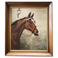 Framed Thoroughbred Horse Lithograph by Richard Newton Jr.