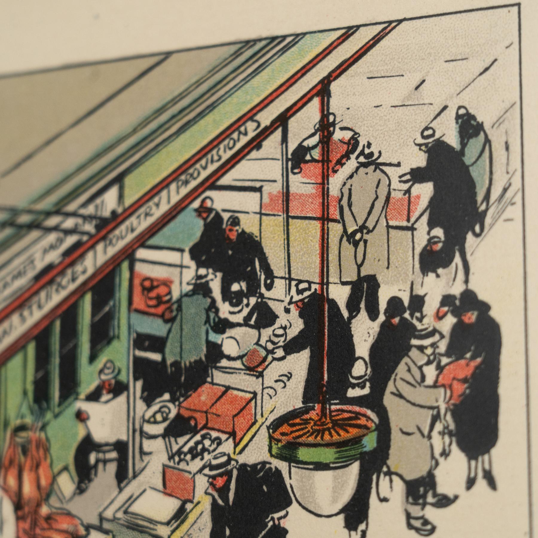 Framed Tony Sarg Lithograph  