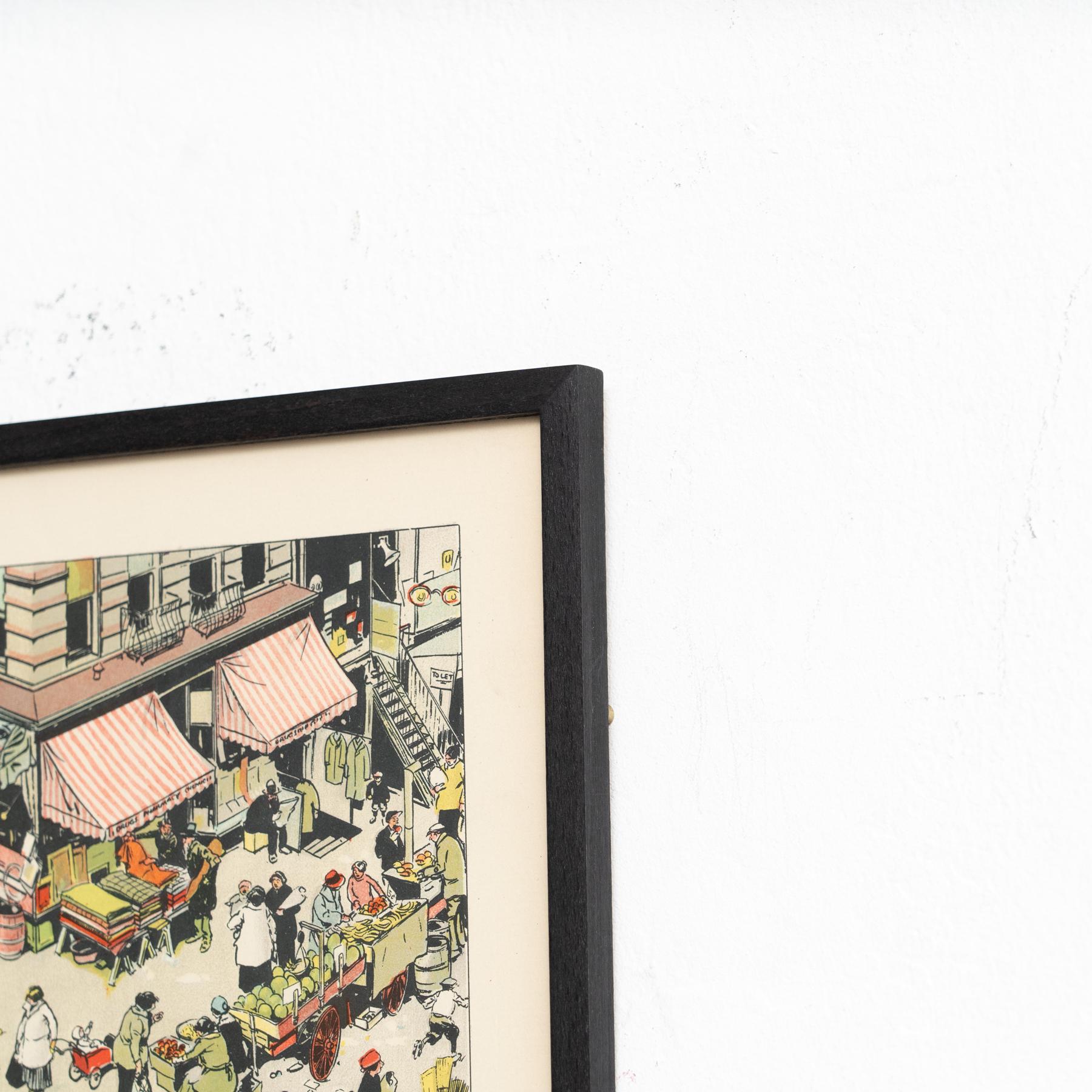 Framed Tony Sarg Lithograph  