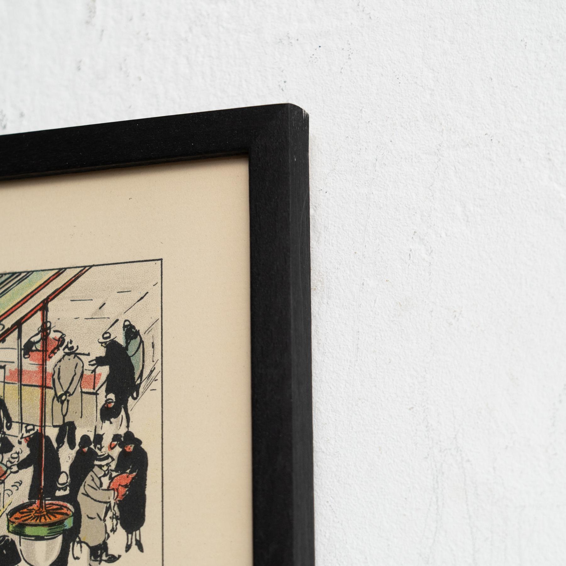 Framed Tony Sarg Lithograph  