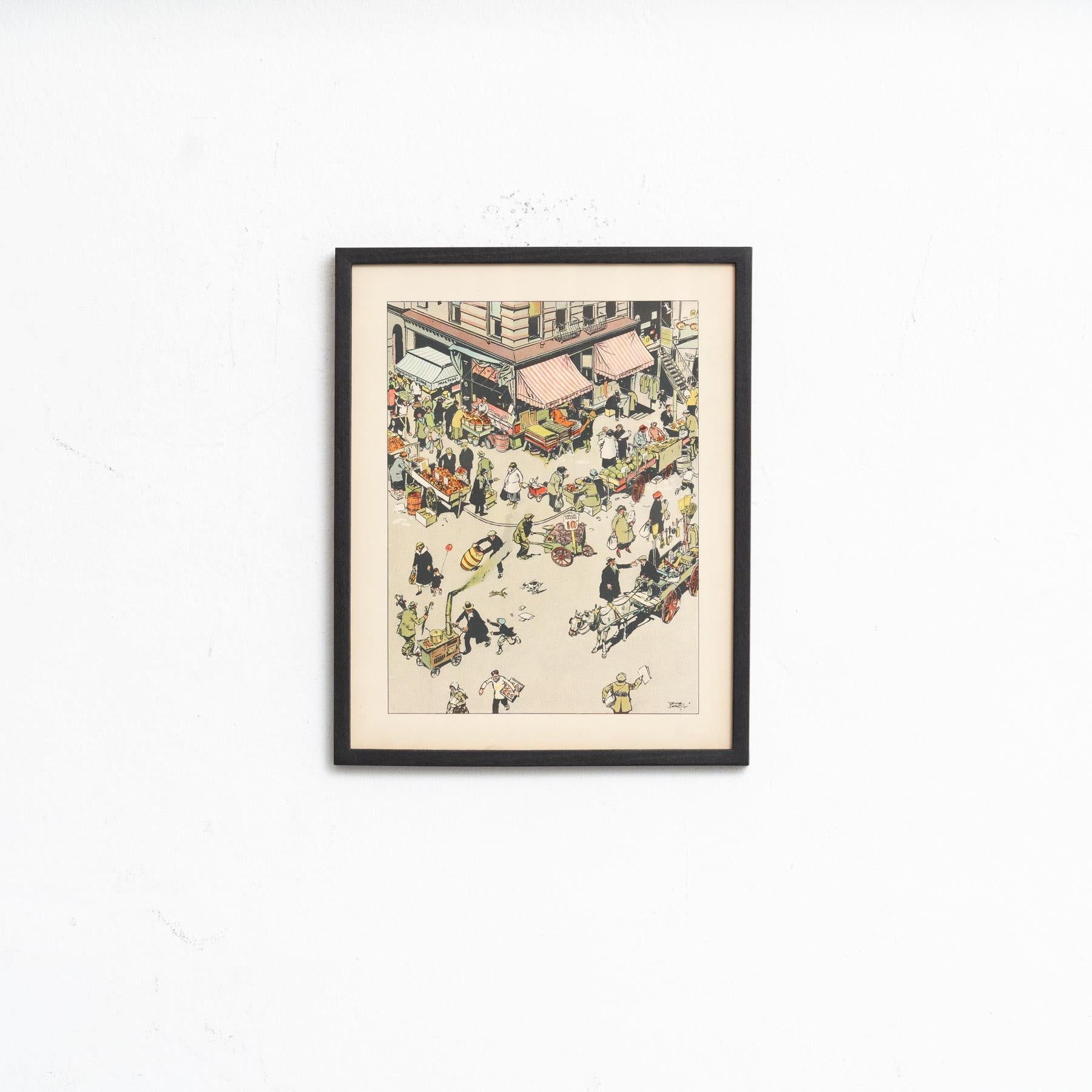 Original lithograph by Tony Sarg, from the renowned publication 