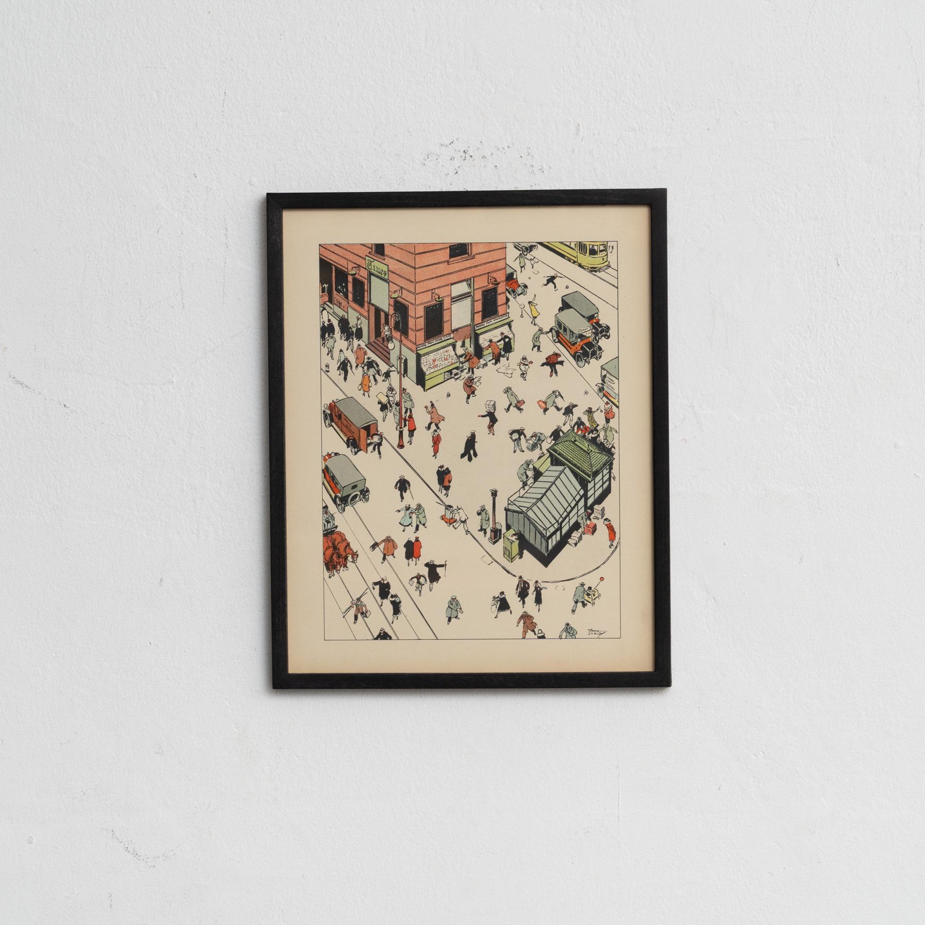 Original lithograph by Tony Sarg, from the renowned publication 