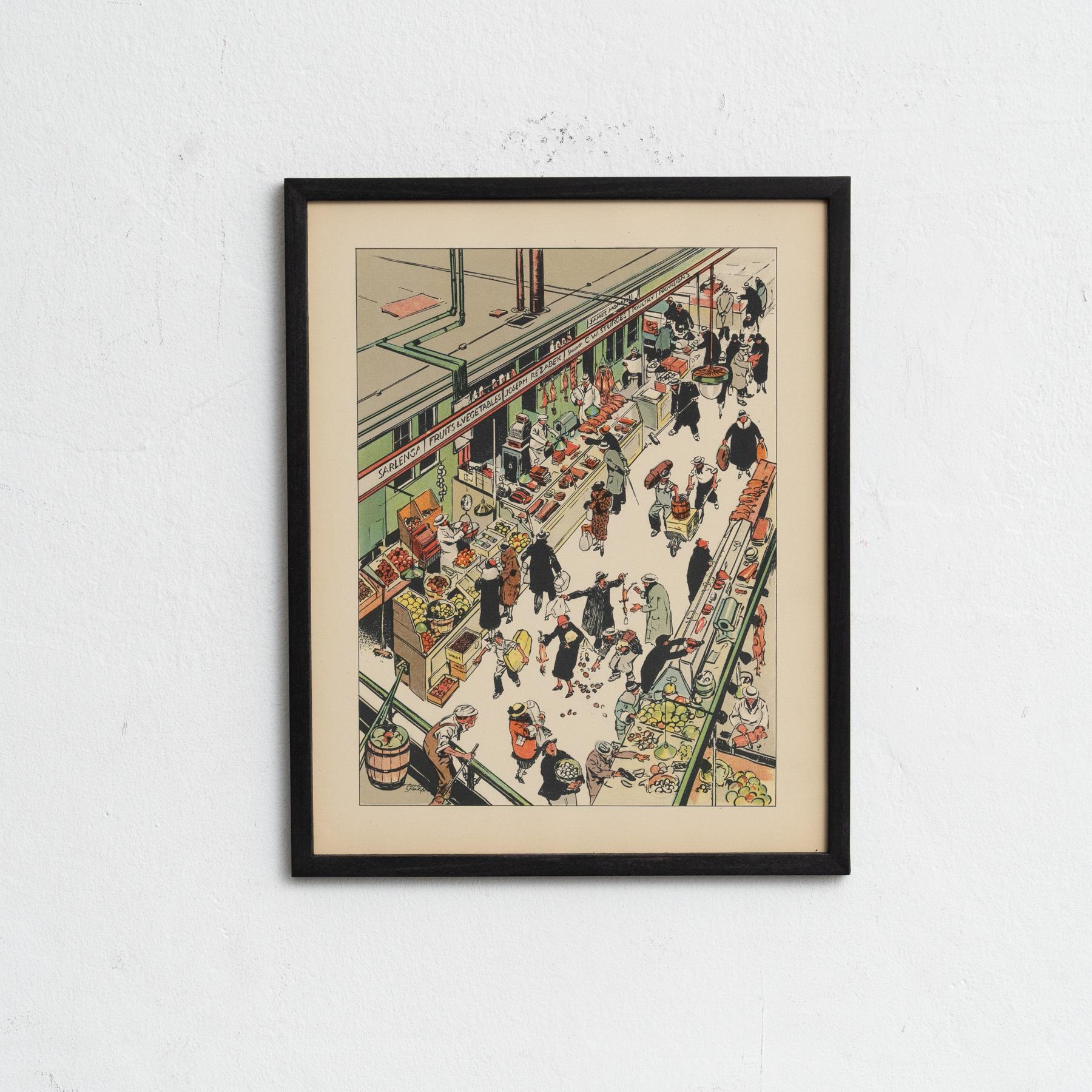 Original lithograph by Tony Sarg, from the renowned publication 