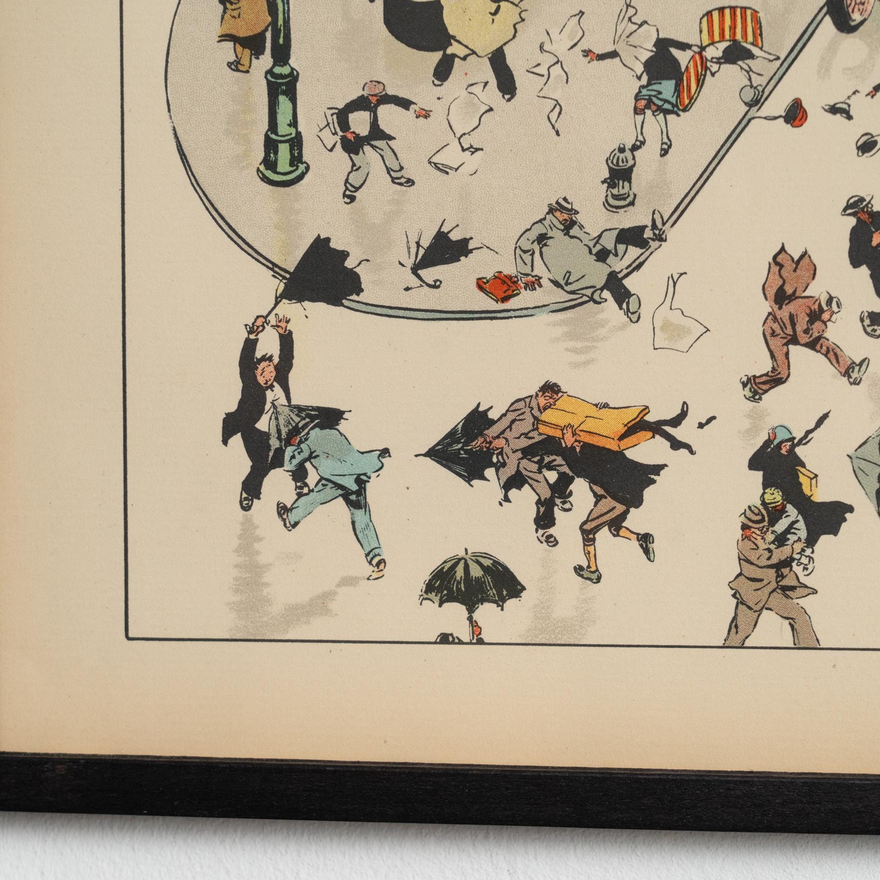 American Framed Tony Sarg Lithograph  