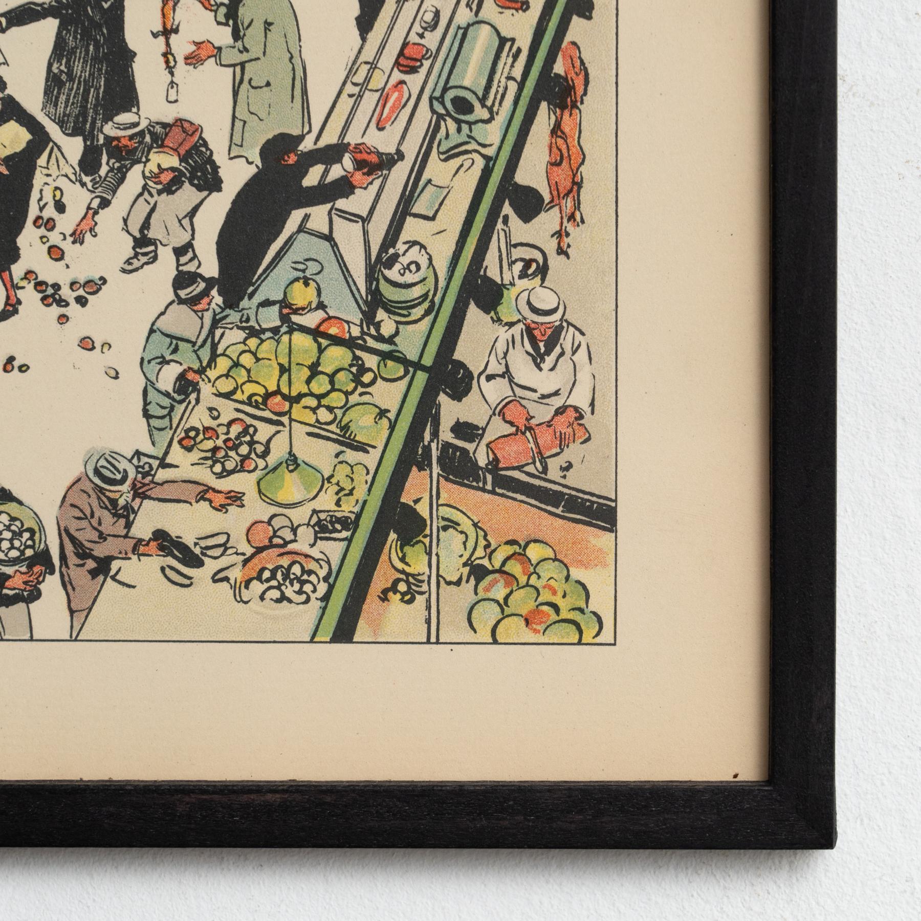 Framed Tony Sarg Lithograph  