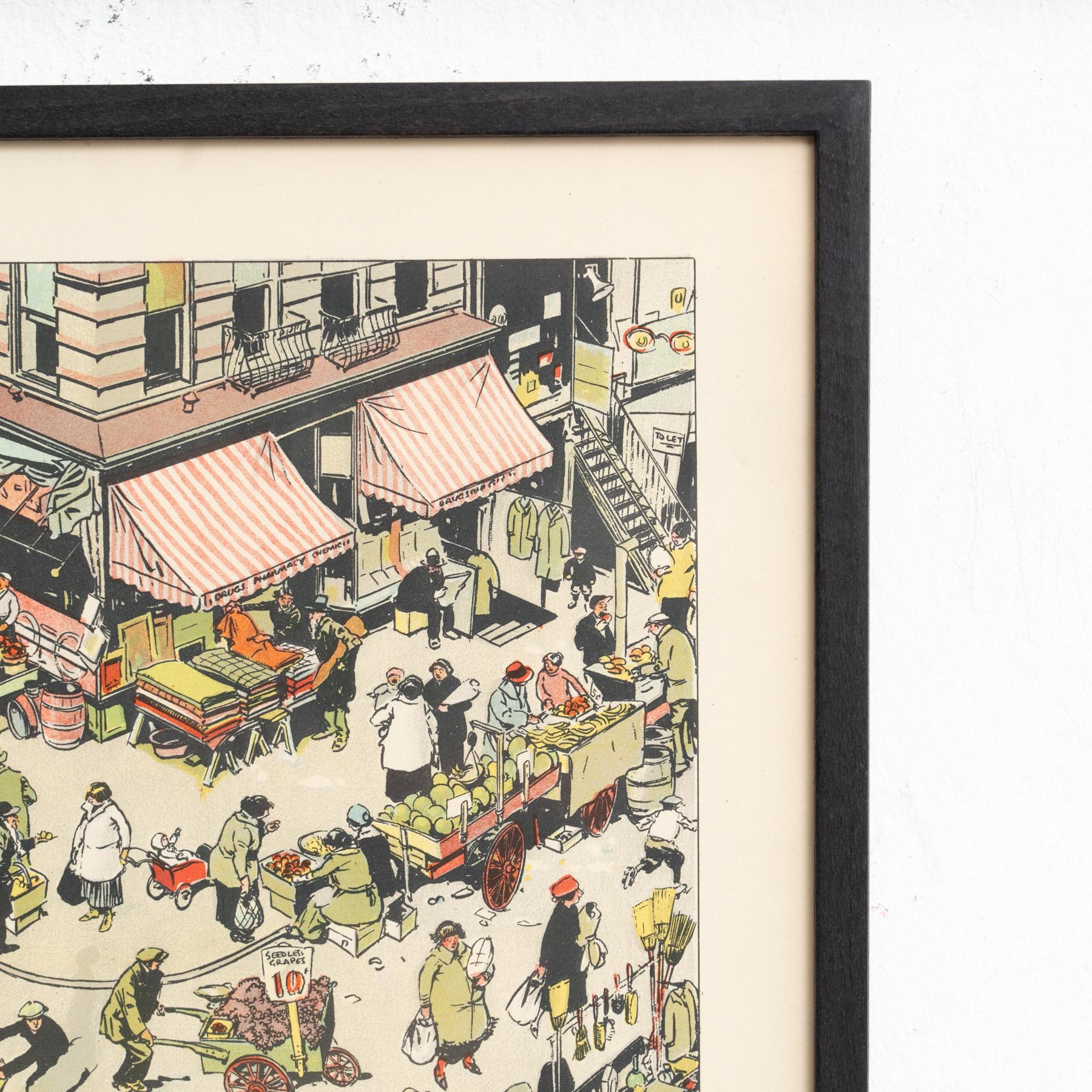 Early 20th Century Framed Tony Sarg Lithograph  