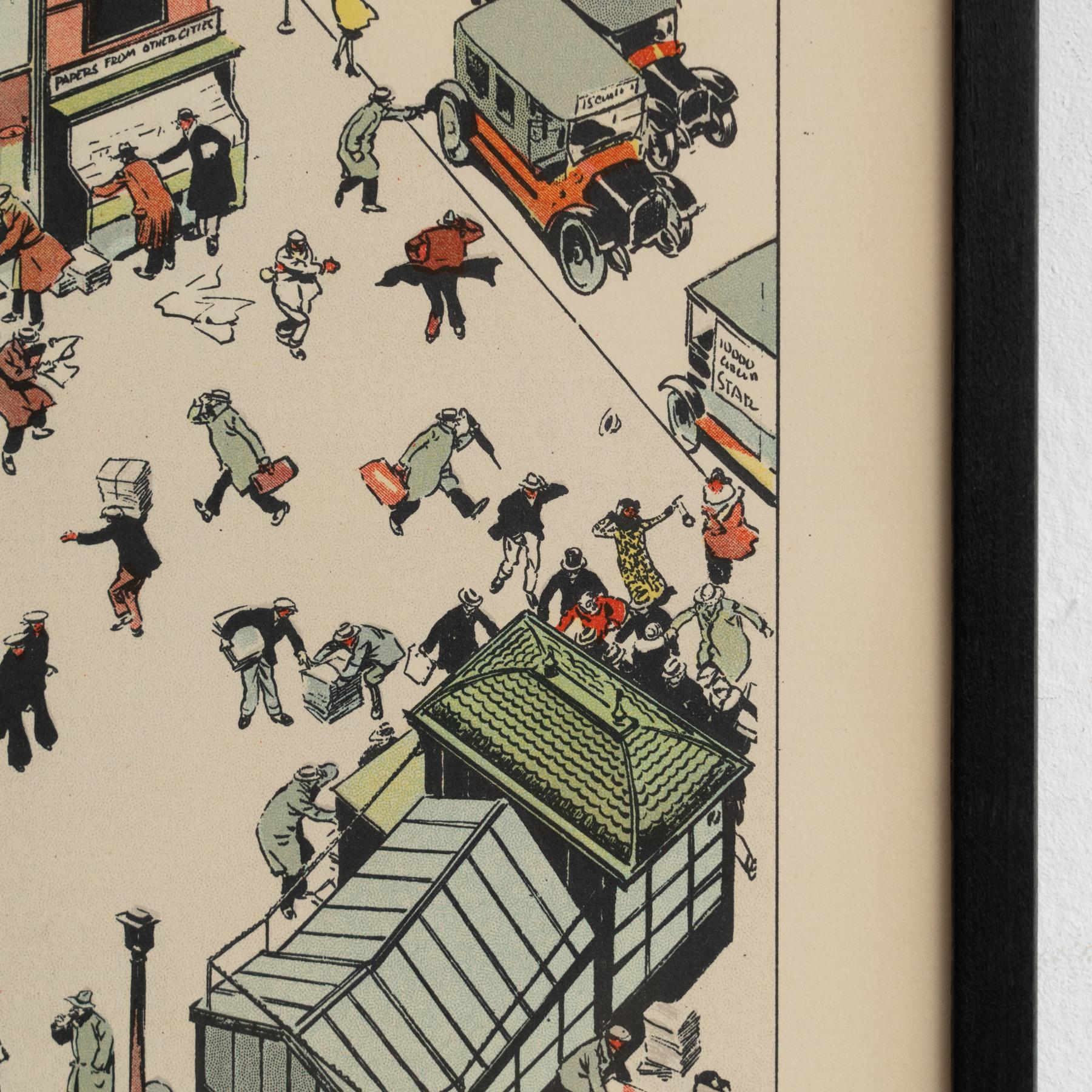 Early 20th Century Framed Tony Sarg Lithograph  