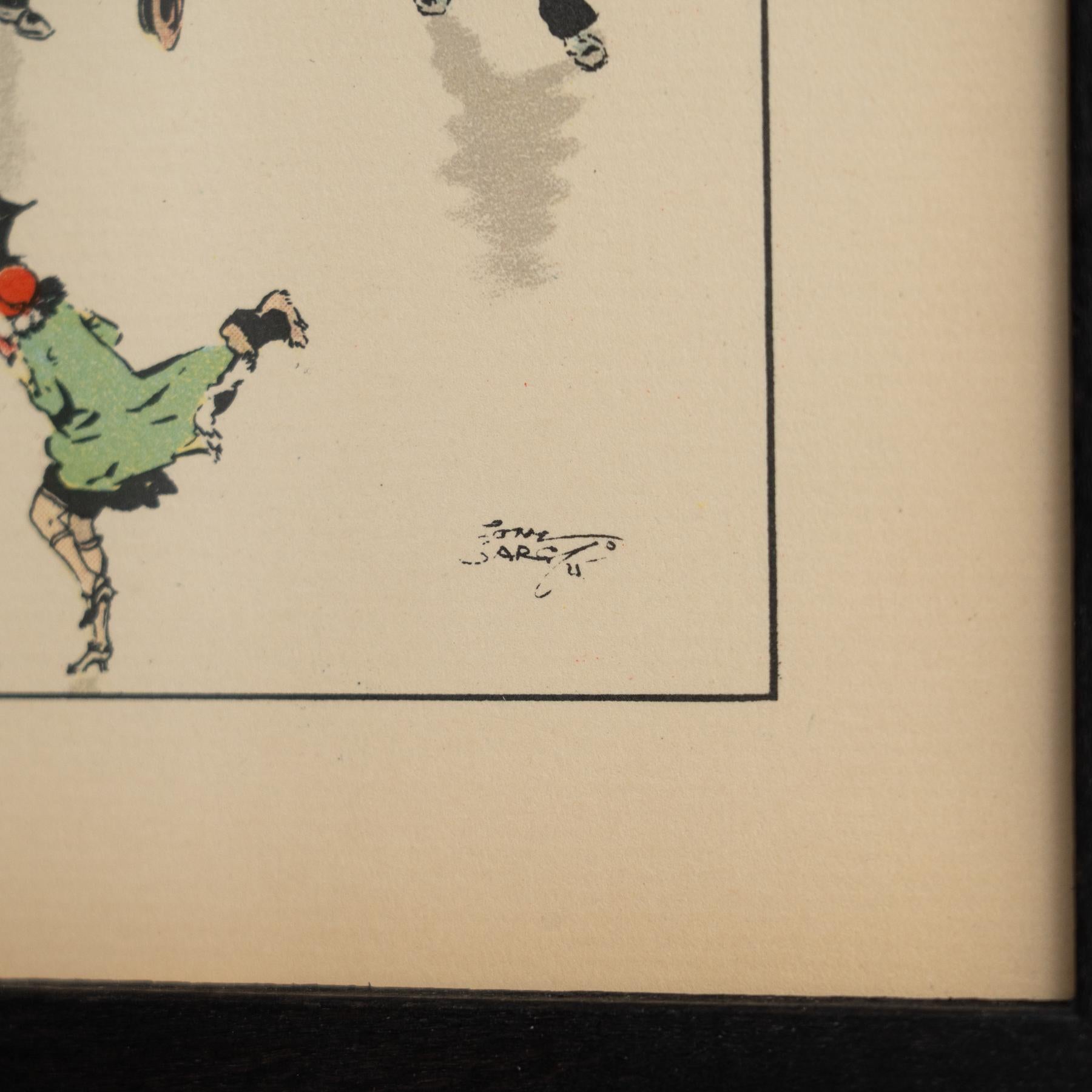 Framed Tony Sarg Lithograph  