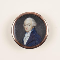 Boîte à écailles de tortue avec un portrait miniature, vers 1775