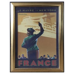 Vintage Framed Travel Poster