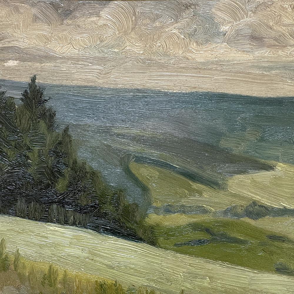 Tríptico enmarcado Pintura al óleo sobre tabla en venta 3